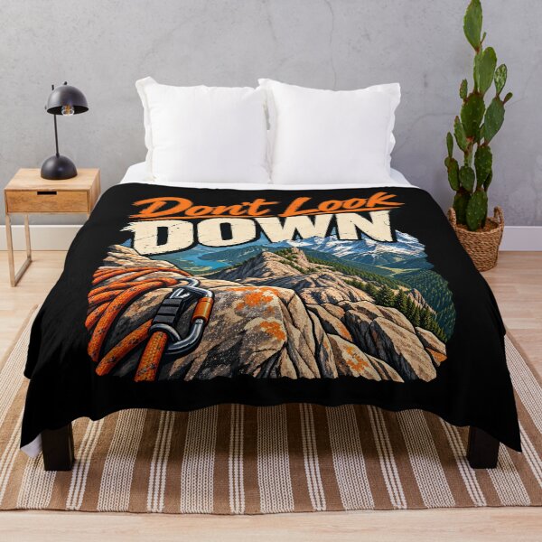 Item preview, Don't Look Down Rock Climbing Mountain Peak Outdoor Adventure Hiker designed and sold by Photo-Sphere101.