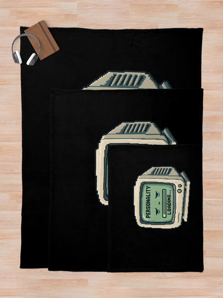 Thumbnail 5 of 6, Throw Blanket, Personality Loading Retro Computer designed and sold by BitGames.