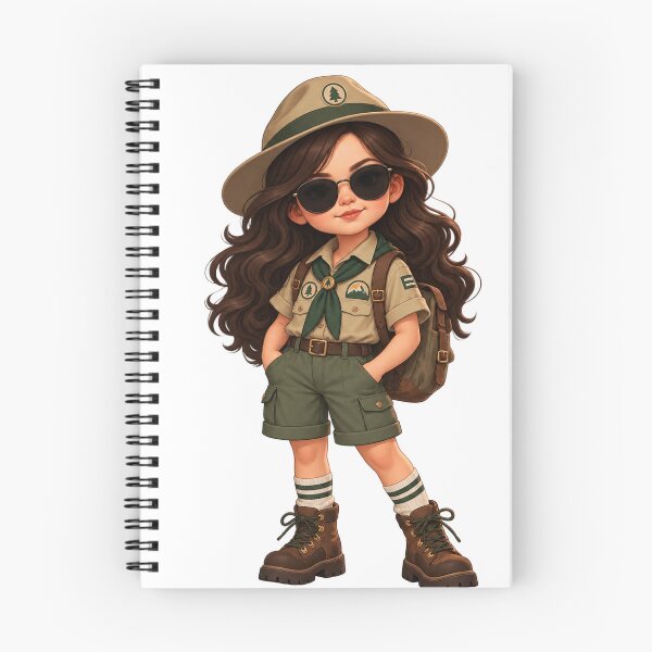 Item preview, Berry the Scout Cute Girl Explorer Kawaii Cartoon designed and sold by Kiwi Bond.