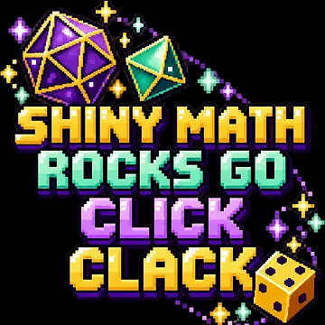 Artwork thumbnail, Shiny Math Rocks Go Click Clack Pixel Dice by BitGames