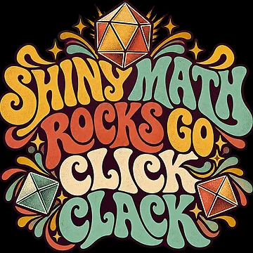 Artwork thumbnail, Shiny Math Rocks Go Click Clack Groovy Dice by BitGames