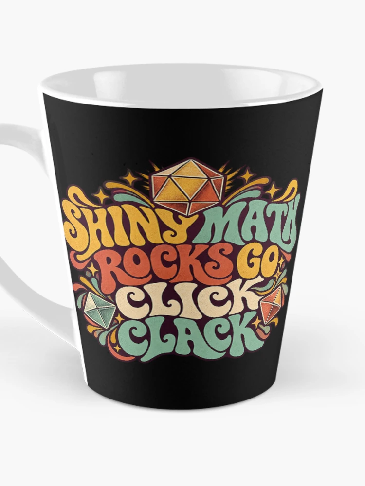 Thumbnail 3 of 4, Coffee Mug, Shiny Math Rocks Go Click Clack Groovy Dice designed and sold by BitGames.