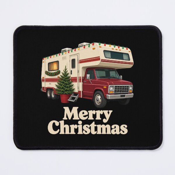 Item preview, Christmas Motorhome with Retro Cabover and Festive Lights designed and sold by hartwell-made.