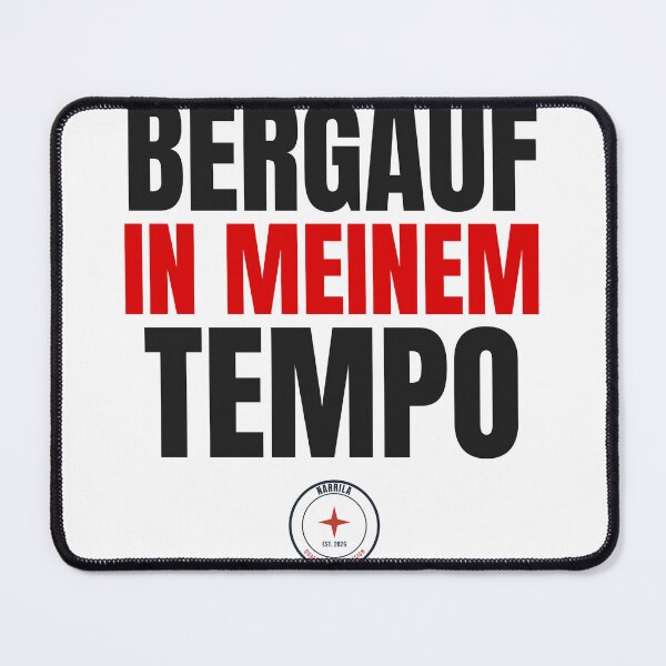Item preview, Bergauf In Meinem Tempo - German Cycling Quote designed and sold by Narrila.
