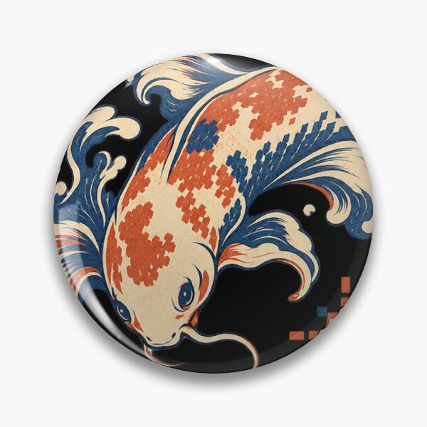 Item preview, Pixel Koi Fish Circle designed and sold by BitGames.