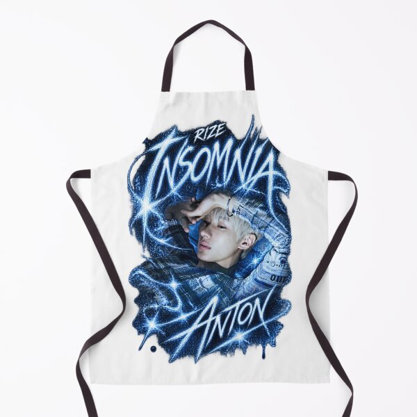 Item preview, RIIZE Anton INSOMNIA Neon Blue Typography | Futuristic Design designed and sold by Valeree Store.