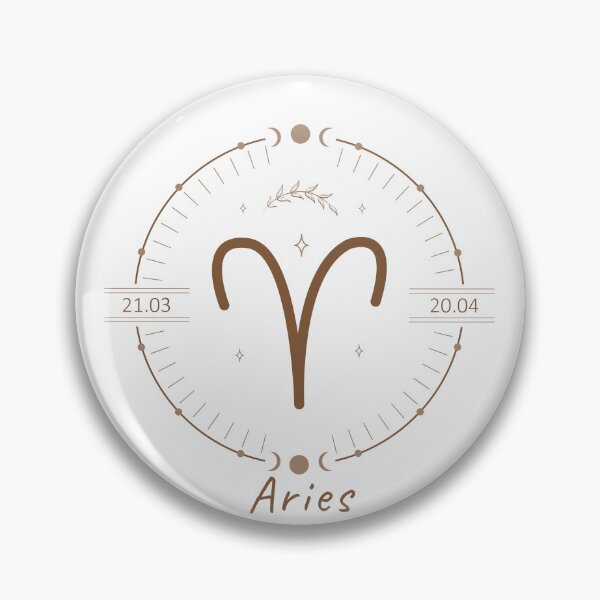 Item preview, Aries Boho Zodiac Emblem with Moon Phases designed and sold by Cole's Design.