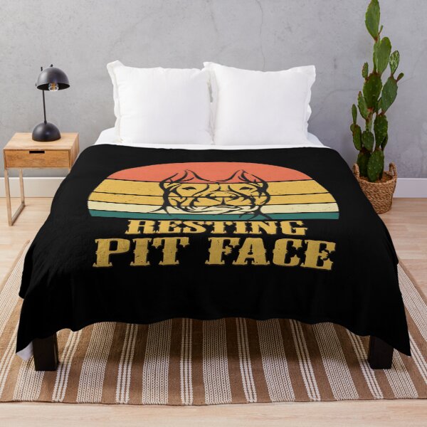Item preview, Resting Pit Face Retro Sunset Dog Lover designed and sold by SoyLamderma.