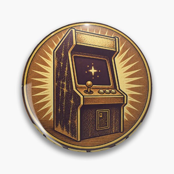 Item preview, Insignia de arcade retro "One More Credit" designed and sold by BitGames.