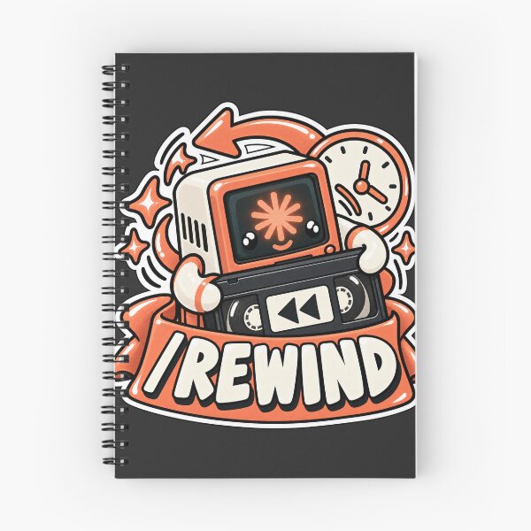 Item preview, Claude Code Rewind VHS Terminal Sticker - AI Coding Agent Developer designed and sold by Stick Erify.