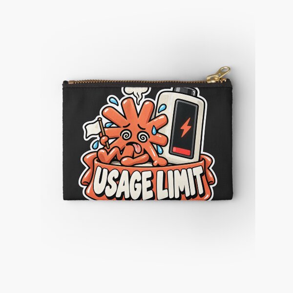 Item preview, Claude Usage Limit Empty Battery Sticker - Funny Claude Code AI Dev designed and sold by Stick Erify.