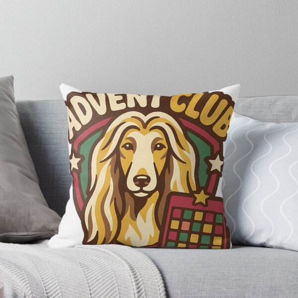 Item preview, Retro Afghan Hound Advent Calendar Christmas Shield designed and sold by pumsquare.