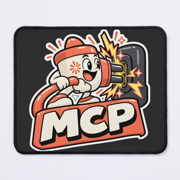 Item preview, MCP Model Context Protocol Cute Plug Sticker - Claude AI Agent Developer designed and sold by Stick Erify.
