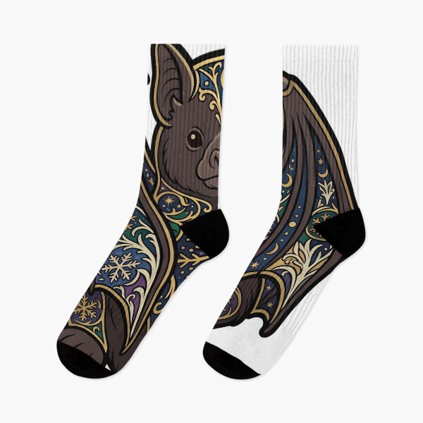 Item preview, Tarot Winter Bat - Gothic Winter Beast Emblem designed and sold by IllumeInk.