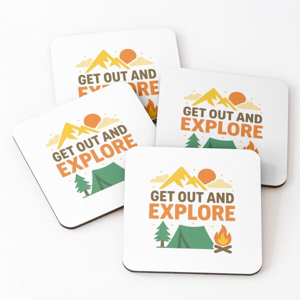 Item preview, Get Out And Explore Camping Nature Adventure designed and sold by Colorful-Garden.