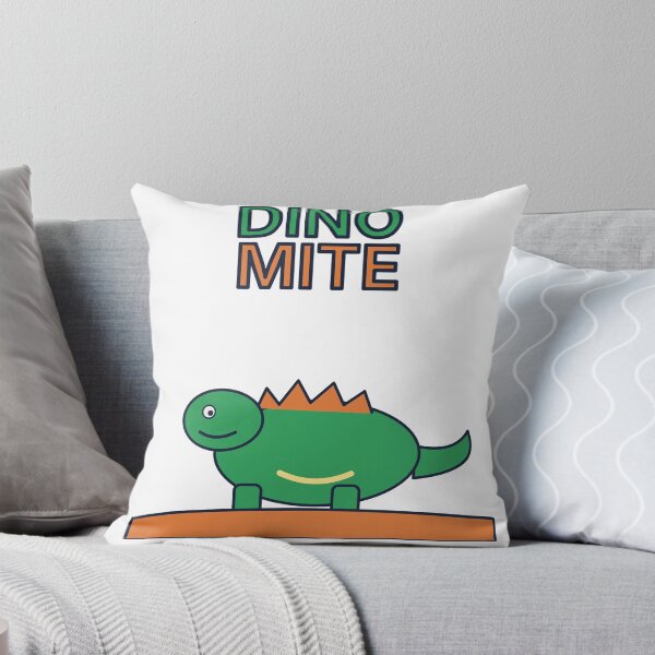 Item preview, Dino Mite Cute Green Dinosaur Kids Funny Pun designed and sold by Lazarescu.