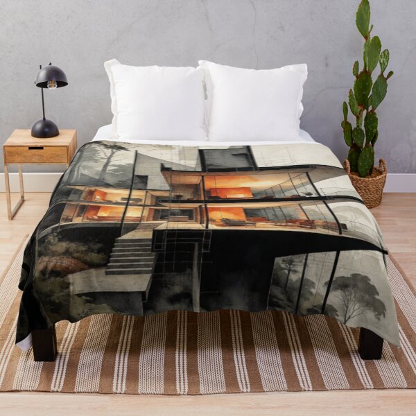 Item preview, Contemporary Forest Glass House - Architectural Concept Art designed and sold by nhk999.