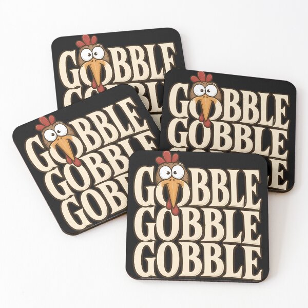Item preview, Gobble Gobble Gobble Cute Turkey Thanksgiving designed and sold by RoyesButler.