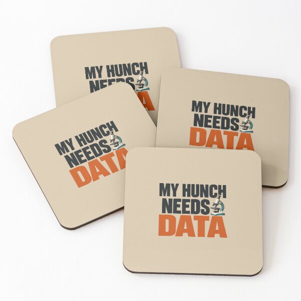 Item preview, My Hunch Needs Data – Funny Science Microscope Design designed and sold by VioVibe.