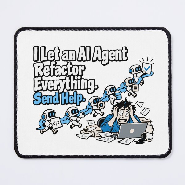 Item preview, I Let an AI Agent Refactor Everything Send Help designed and sold by ThreadQuirk.