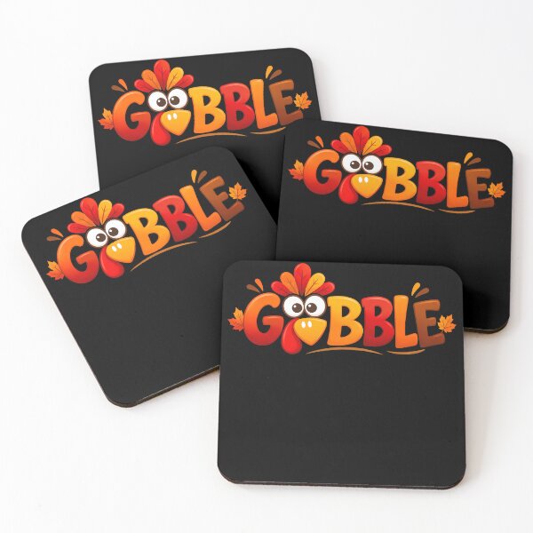Item preview, Gobble Turkey Typography Thanksgiving Holiday designed and sold by RoyesButler.