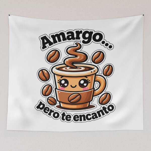Item preview, Bitter... But You Love Me | Cute Coffee Cartoon designed and sold by Hielo-y-Limon.