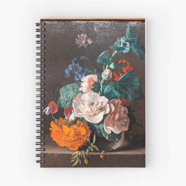 Item preview, Jan van Huysum II - Floral Still Life with Hollyhock and Marigold, Dutch, 1718 designed and sold by Shapes-Mania.