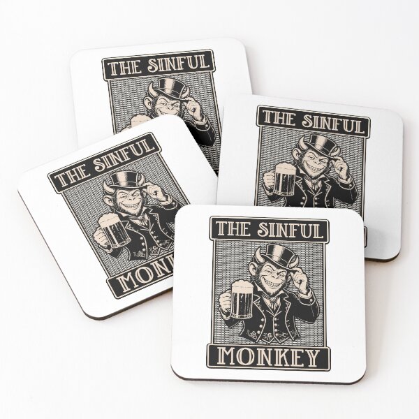 Item preview, The Sinful Monkey Pub Sign designed and sold by ThomasKadmon.