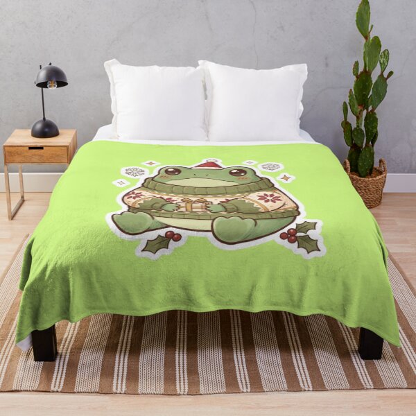 Item preview, Christmas Frog in a Sweater – Cute Funny Holiday Animal Art designed and sold by FashionHubLK.