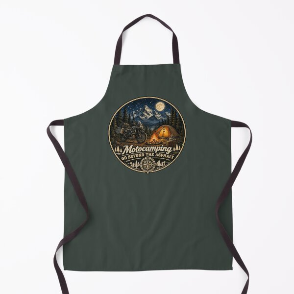 Artikelvorschau, Motocamping Motorrad Retro Camping Aufkleber T-Shirt 04 entworfen und verkauft von OuterShellUK.
