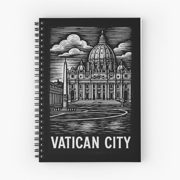 Item preview, Vatican City Linocut Style  designed and sold by Thistle-TShop.