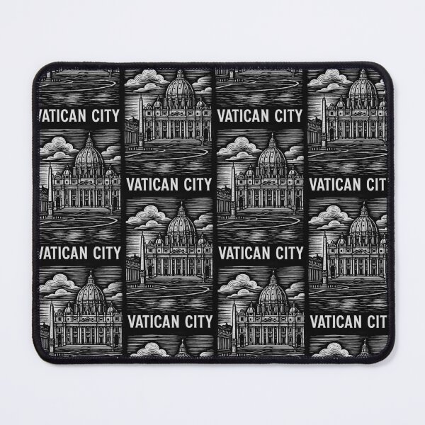 Item preview, Vatican City Linocut Style  designed and sold by Thistle-TShop.