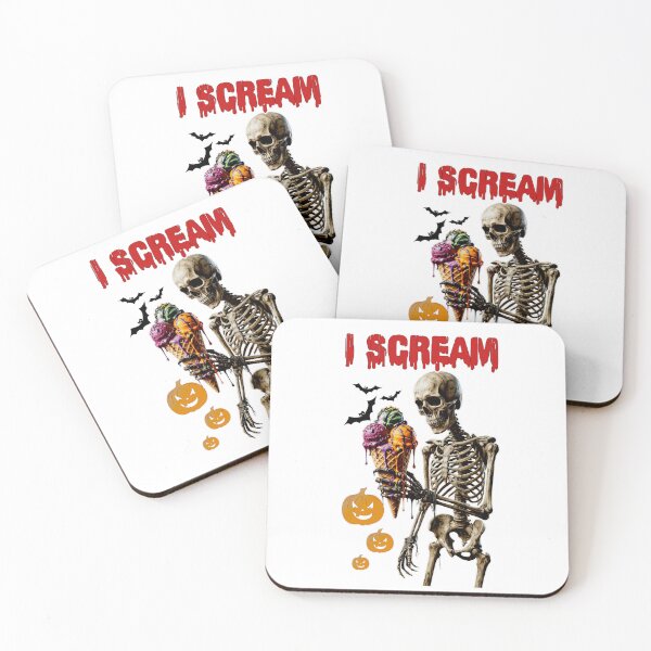 Item preview, I Scream Funny Halloween Skeleton Ice Cream Lover Spooky Season Graphic designed and sold by I_Design.