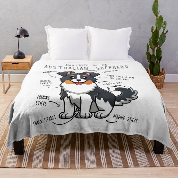 Item preview, Anatomy of an Australian Shepherd Dog Humor designed and sold by SoyLamderma.