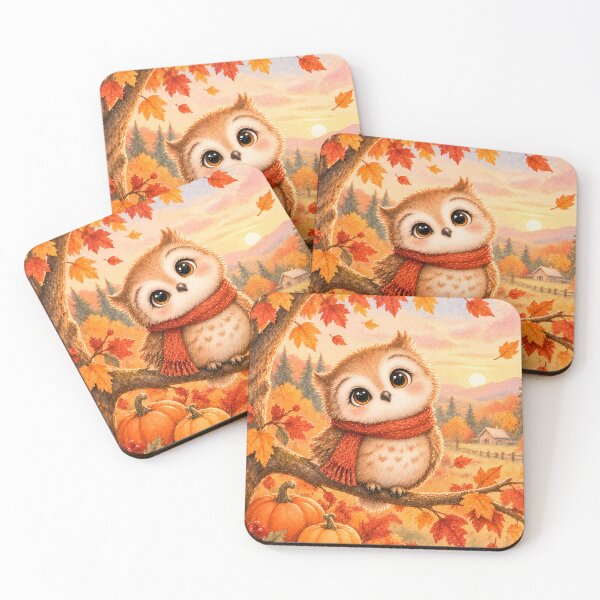 Item preview, Baby Owl Thanksgiving Give Thanks Autumn Nursery Print designed and sold by heeyalittlemind.