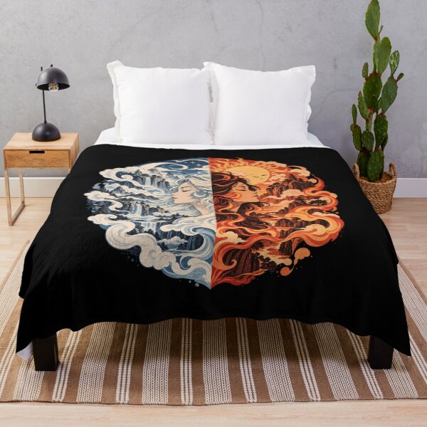Item preview, Sun and Moon Duality – Fire and Water Fantasy designed and sold by Colorxpink.
