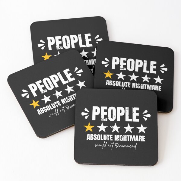Item preview, People Absolute Nightmare Would Not Recommend Misanthrope Introvert Sarcasm Humor designed and sold by Dondonmart.