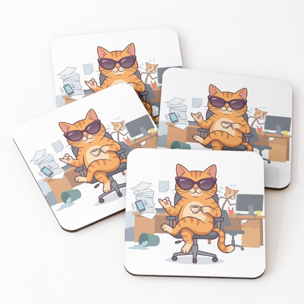 Item preview, Very Demure Cat Drinking Coffee Funny Meme designed and sold by MindsetFlowShop.