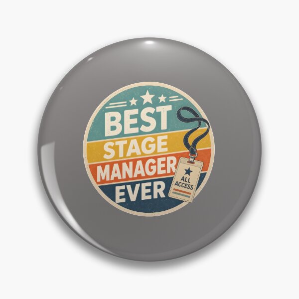 Item preview, Best-Stage-Manager-Ever-Retro-Vintage-Circle designed and sold by WaisRahi.
