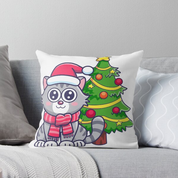 Item preview, Cute Cat and Christmas Tree designed and sold by FuadSy.
