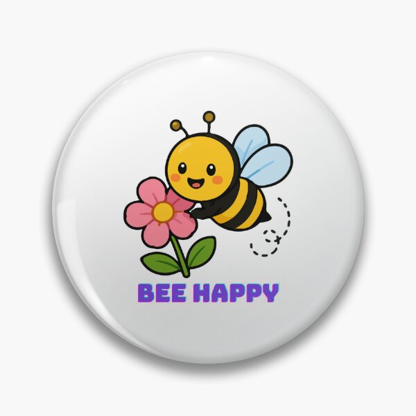 Item preview, Bee Happy - Cute Bee with Flower Design designed and sold by walbayzon.
