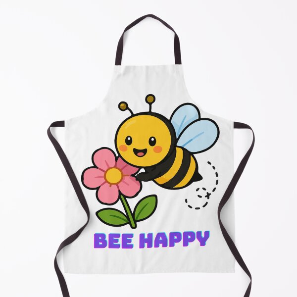 Item preview, Sé feliz - Linda abeja con diseño de flores designed and sold by walbayzon.