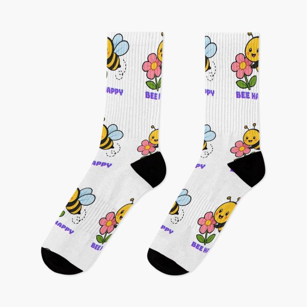 Item preview, Bee Happy - Cute Bee with Flower Design designed and sold by walbayzon.