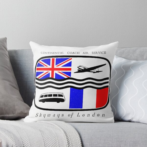 Item preview, Skyways of London, Vintage Baggage Label, Art Print designed and sold by Fine-Art-Hub.