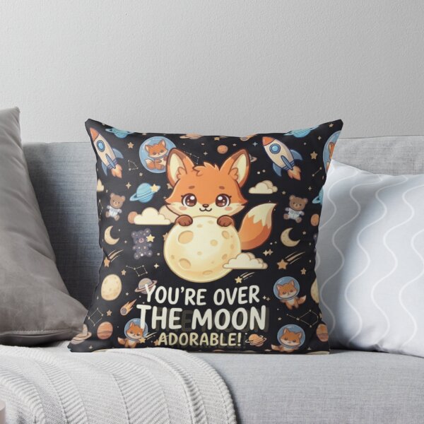 Item preview, Fox  "You're Over the Moon Adorable!" designed and sold by VintageWolf.