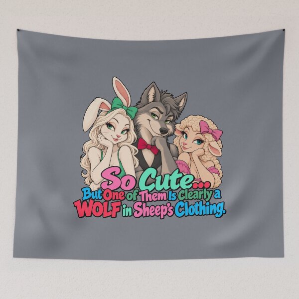 Item preview, Cute Wolf in Sheep's Clothing T-Shirt designed and sold by Aimetoi.