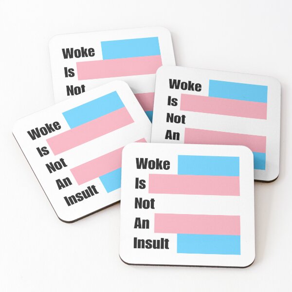 Item preview, Woke Is Not An Insult - Black Text designed and sold by mayberrytashina.