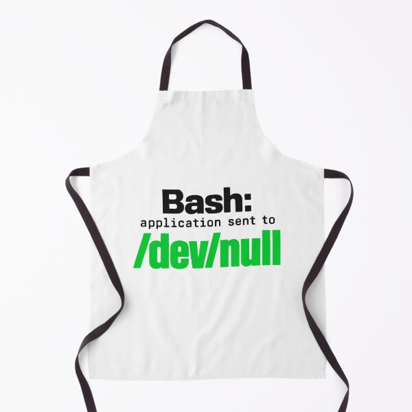 Item preview, Bash Application Sent To Dev Null Funny Programmer Typography designed and sold by ThreadQuirk.