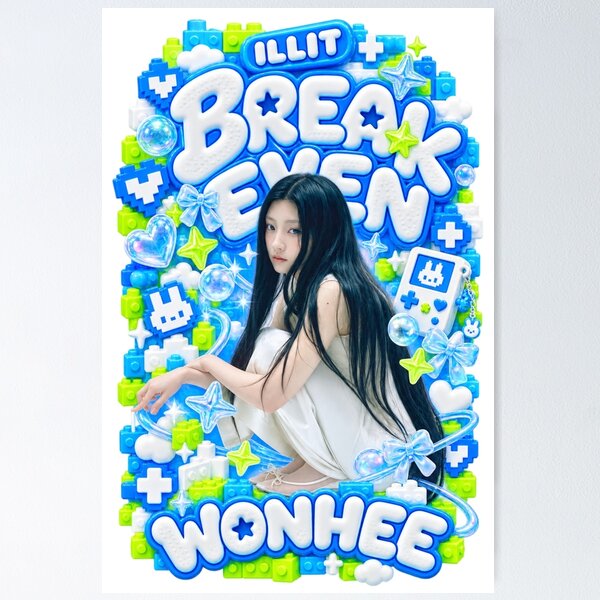 Item preview, Lee Wonhee ILLIT Break Even Blue Toy Aesthetic designed and sold by Valereekmerch.