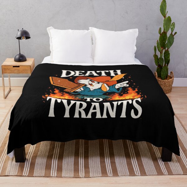 Item preview, Retro 70s Skippy Rabbit Death To Tyrants designed and sold by ThomasCThomas.